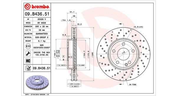 MAGNETI MARELLI Тормозной диск 360406109501